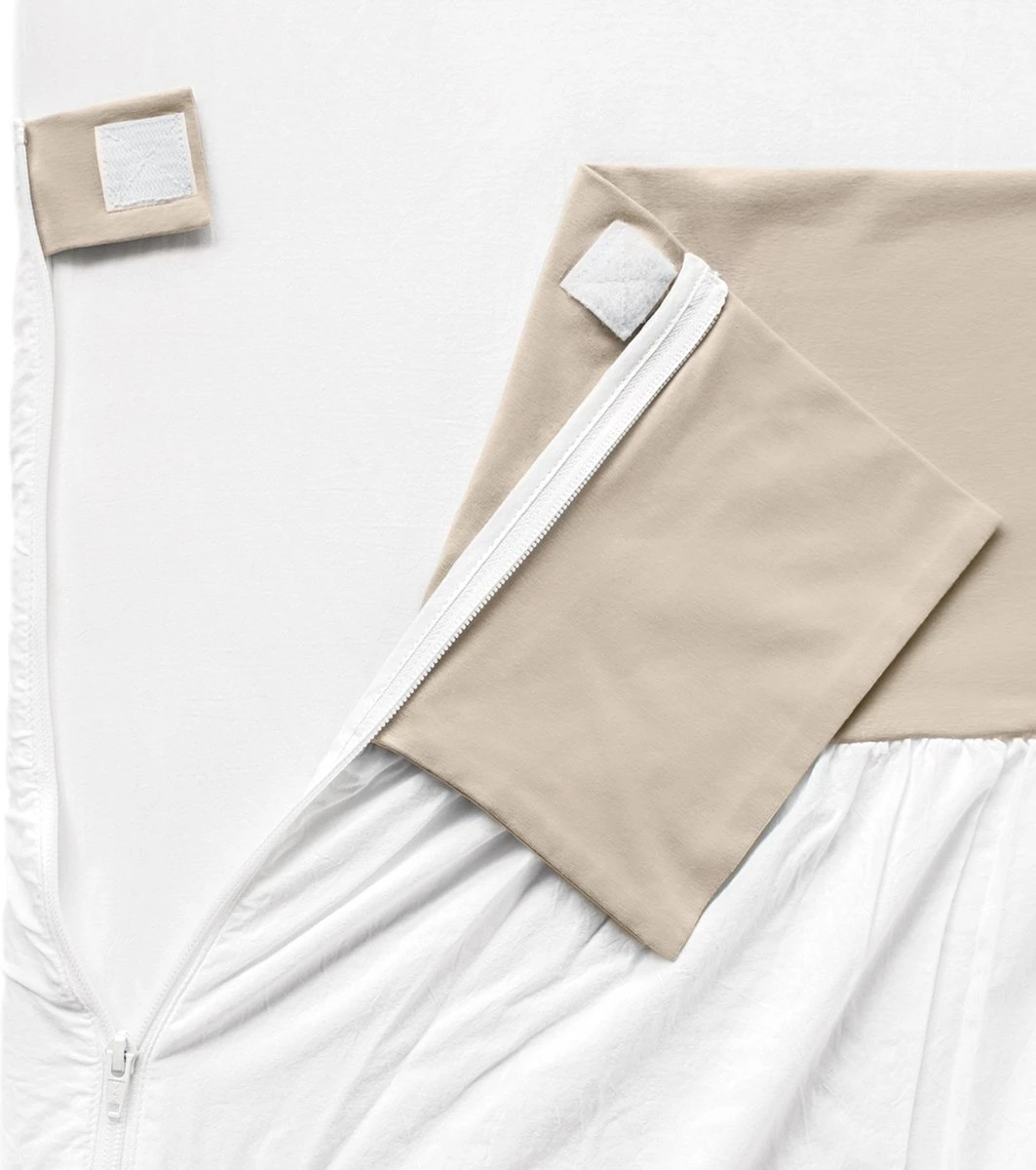 NUNKI Doorgroei Lakentje - Simpel Strak Instoppen (ipv Inbakeren)- 70x140 Zand - Afbeelding 2