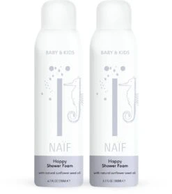 Naïf Happy Doucheschuim - 2 X 200ml - Met Natuurlijke Ingrediënten
