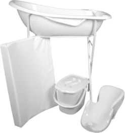 MamaLoes Wit Badset Incl. Witte Badstandaard