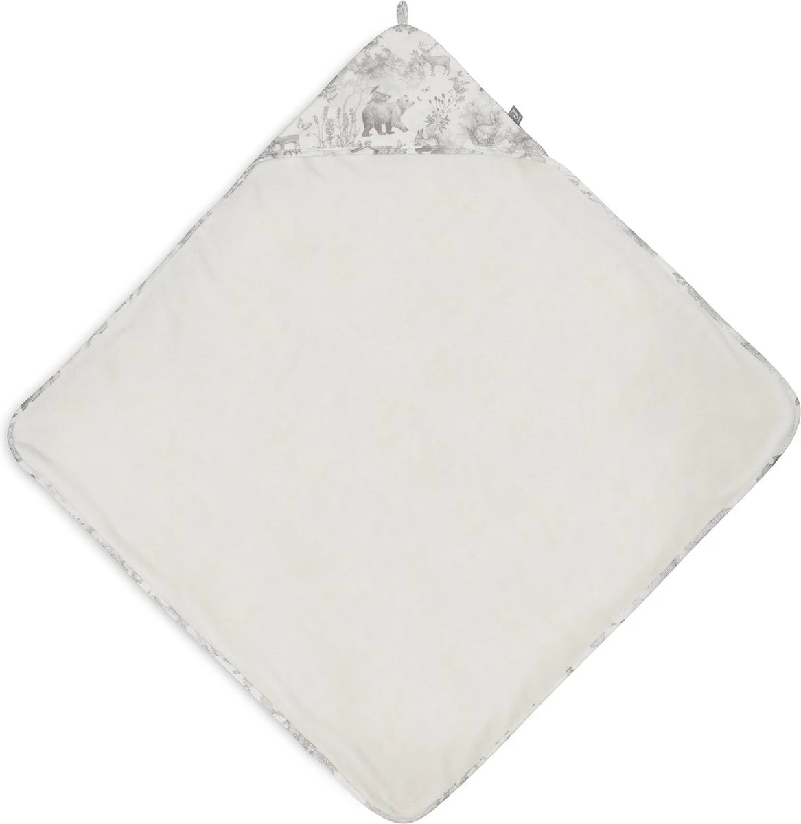 Jollein Badcape 75x75cm Pimpelmees - Forest Animals - Afbeelding 2