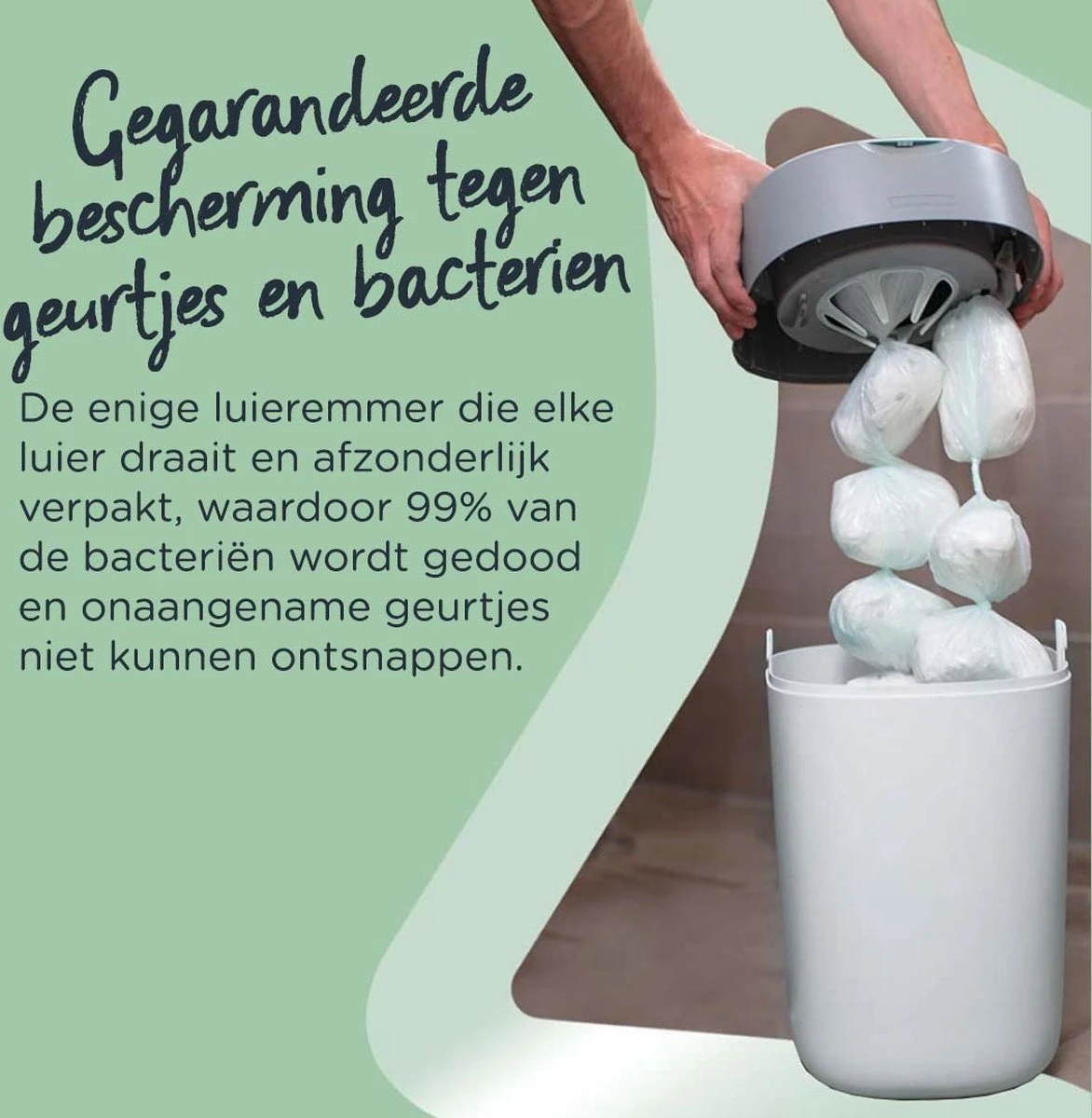 Tommee Tippee Twist & Click Milieuvriendelijke Luieremmer Navulling - Duurzaam Geproduceerde Greenfilm - 3 Stuks - Afbeelding 9