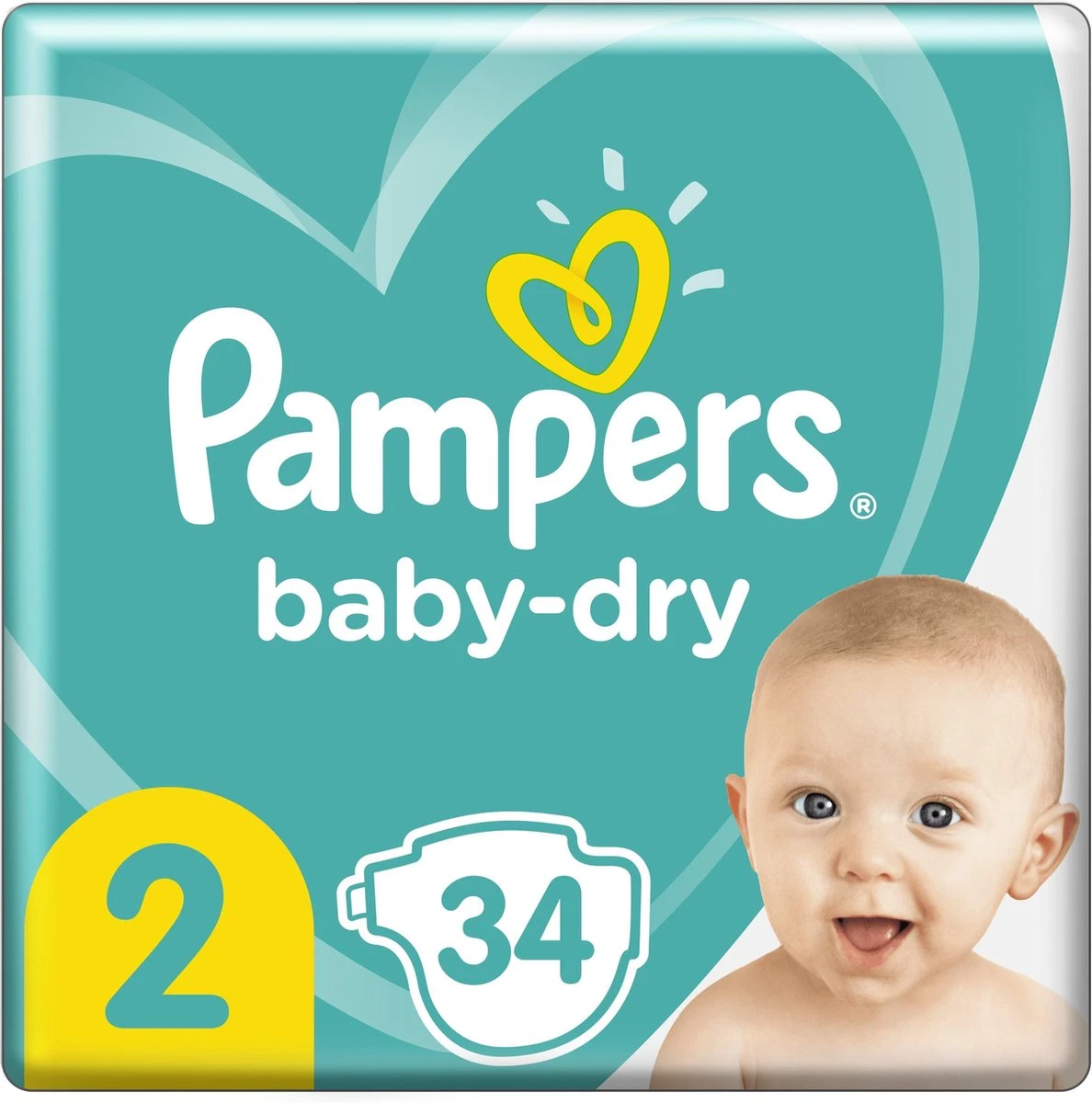 Pampers® Pampers Baby-Dry - Maat 2 (4-8kg) - 34 Luiers - Afbeelding 11