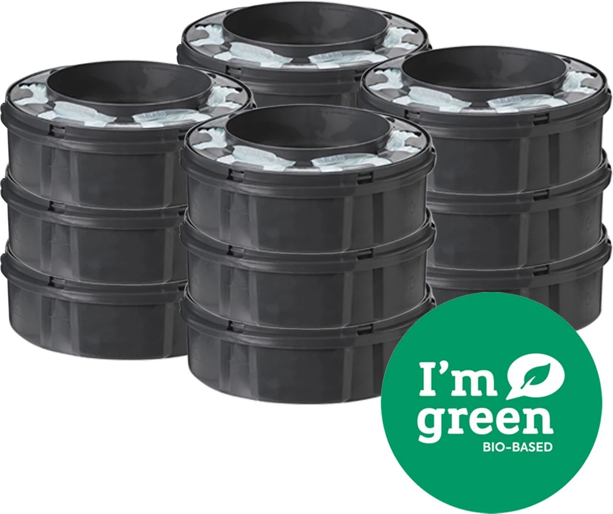 Tommee Tippee Twist & Click Milieuvriendelijke Luieremmer Navulling - Duurzaam Geproduceerde Greenfilm - 12 Stuks