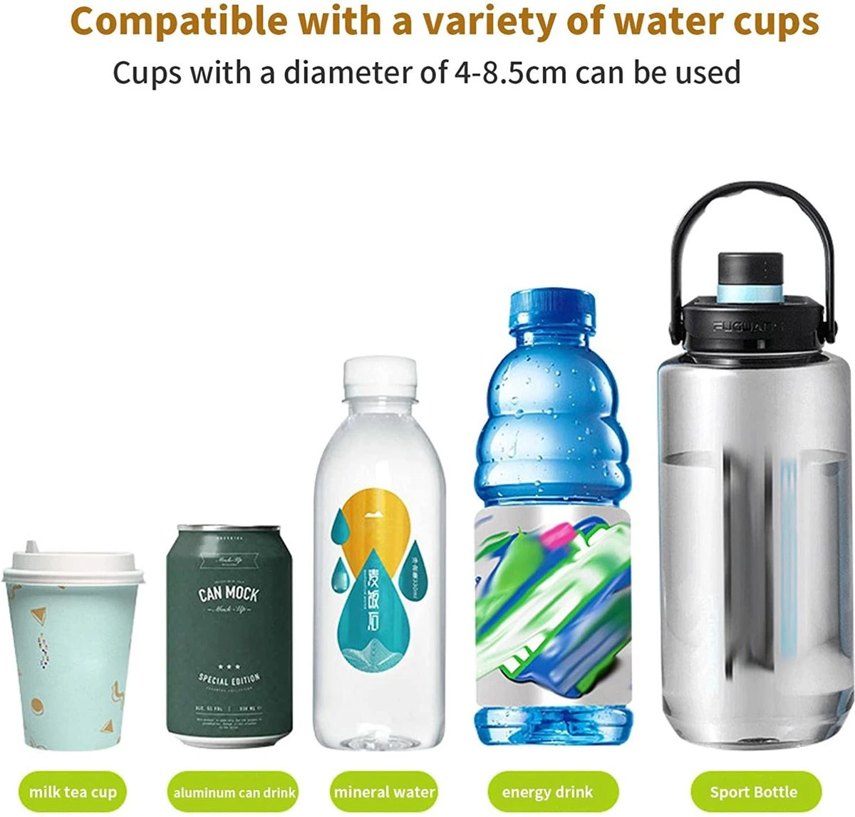 BOTC 2 In 1 Bekerhouders & Telefoonhouder - Cup Organizer Voor Kinderwagen, Fiets, Rolstoel, Walker - Zwart - Afbeelding 10