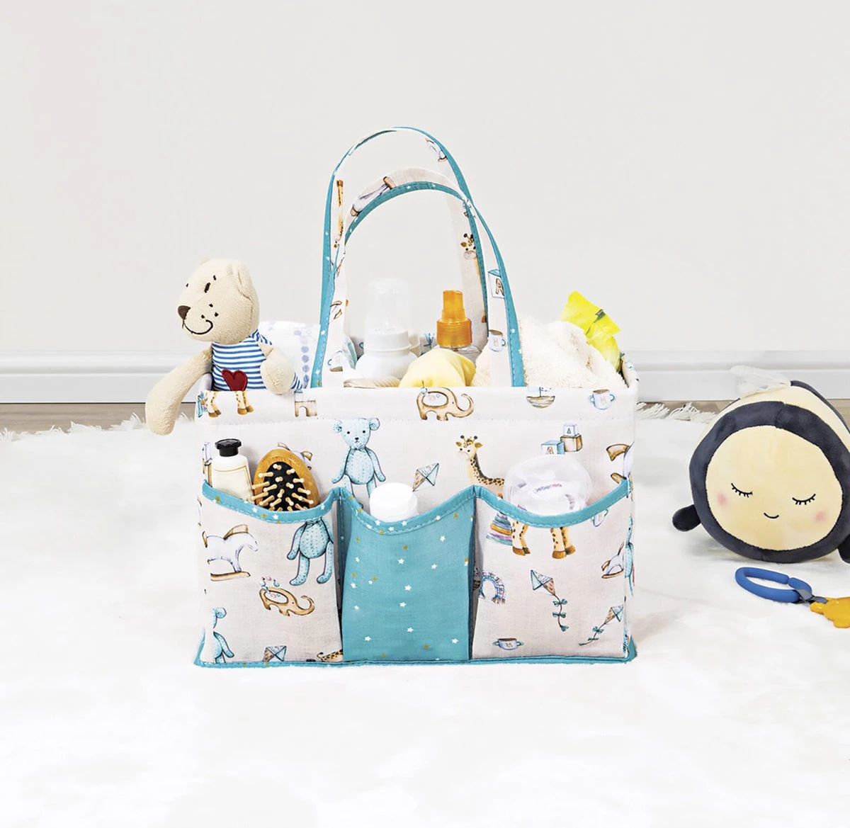 Luiertas Baby - Verzorgingstas - Organizer Luiers - Blauw - Verzorgingstas - Kinderwagen Tas - Mommy Bag - Buggy Tas - Diaper Bag - Baby Born Accesoires - Afbeelding 3