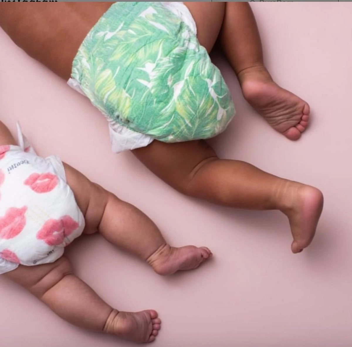 PureBorn Bamboe Luiers - Maat 5 (11-18kg) - 22 Stuks | Flowers - Afbeelding 2