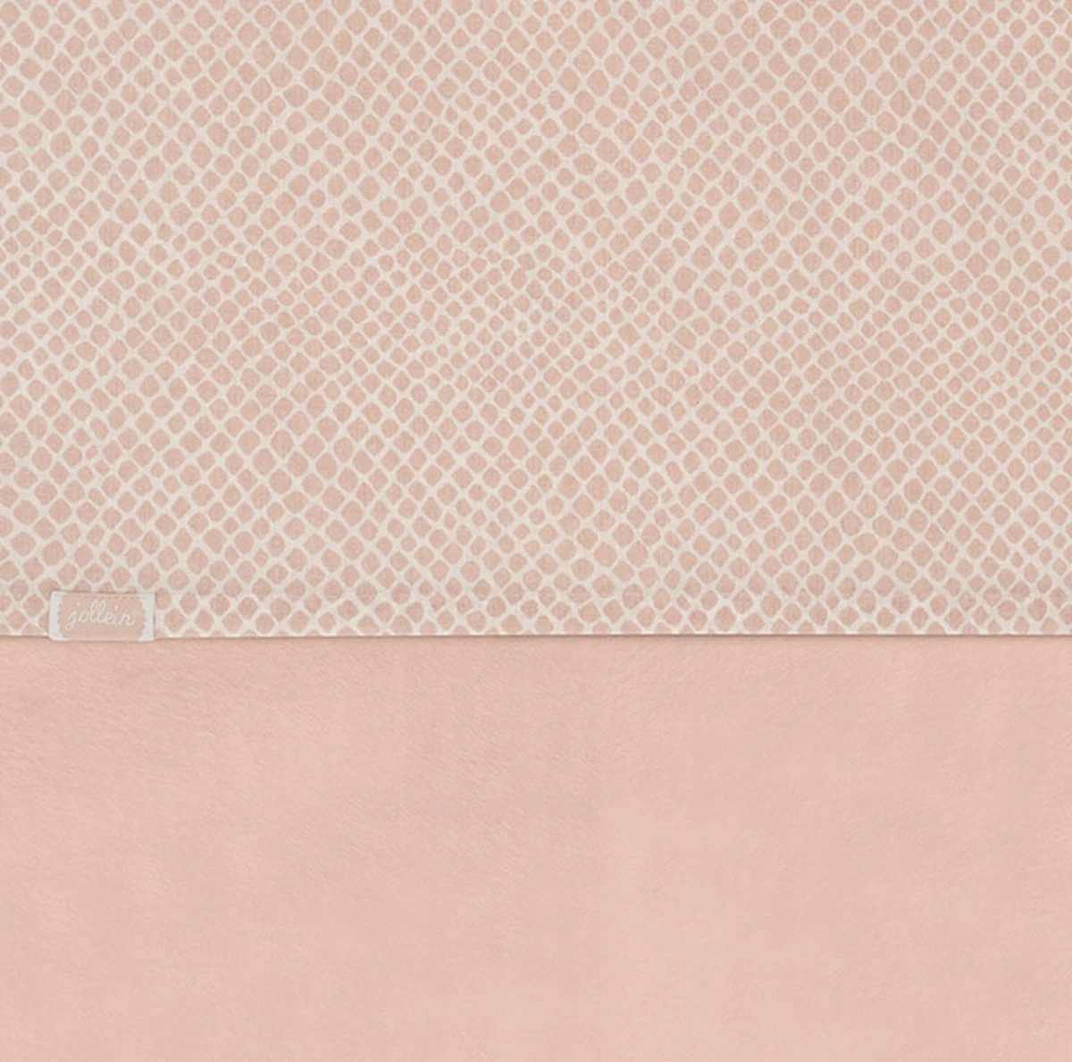 Jollein Baby Laken Wieg 75x100cm Snake - Pale Pink - Afbeelding 3