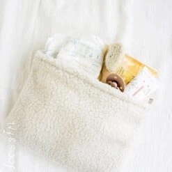 Teddy Etui | Teddy Tasje | Luier Etui | Toilettas | Ecru | Ivy And Soof