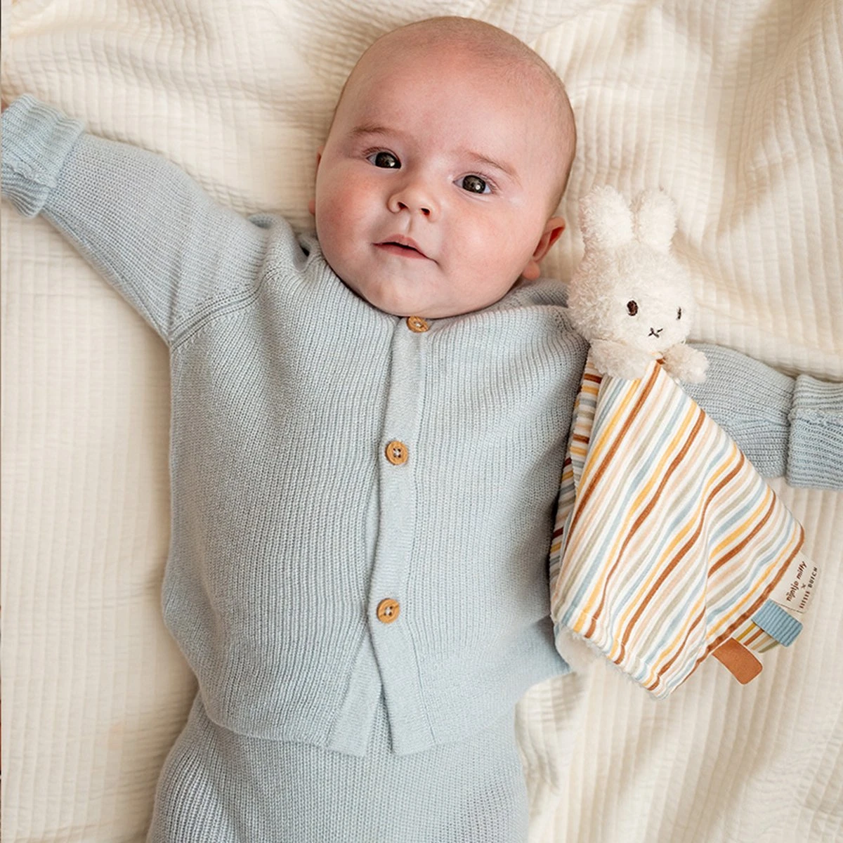 Nijntje X Little Dutch - Vintage Sunny Stripes - Knuffeldoekje - Afbeelding 3