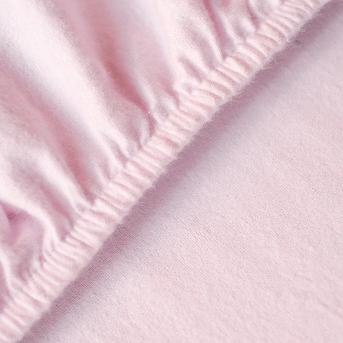 Bed Couture Flanel Fleece Kinder Hoeslaken - 100% Katoen Extra Zacht En Warm - Ledikant - 70x120 Cm - Roos - Afbeelding 2