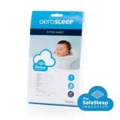 AeroSleep® Hoeslaken - Wieg - 83 X 50 Cm - Wit