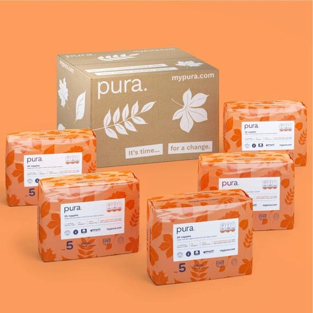 Pura Eco-Friendly Luiers Maat 5 (11-25kg), 125 Luiers - Afbeelding 11