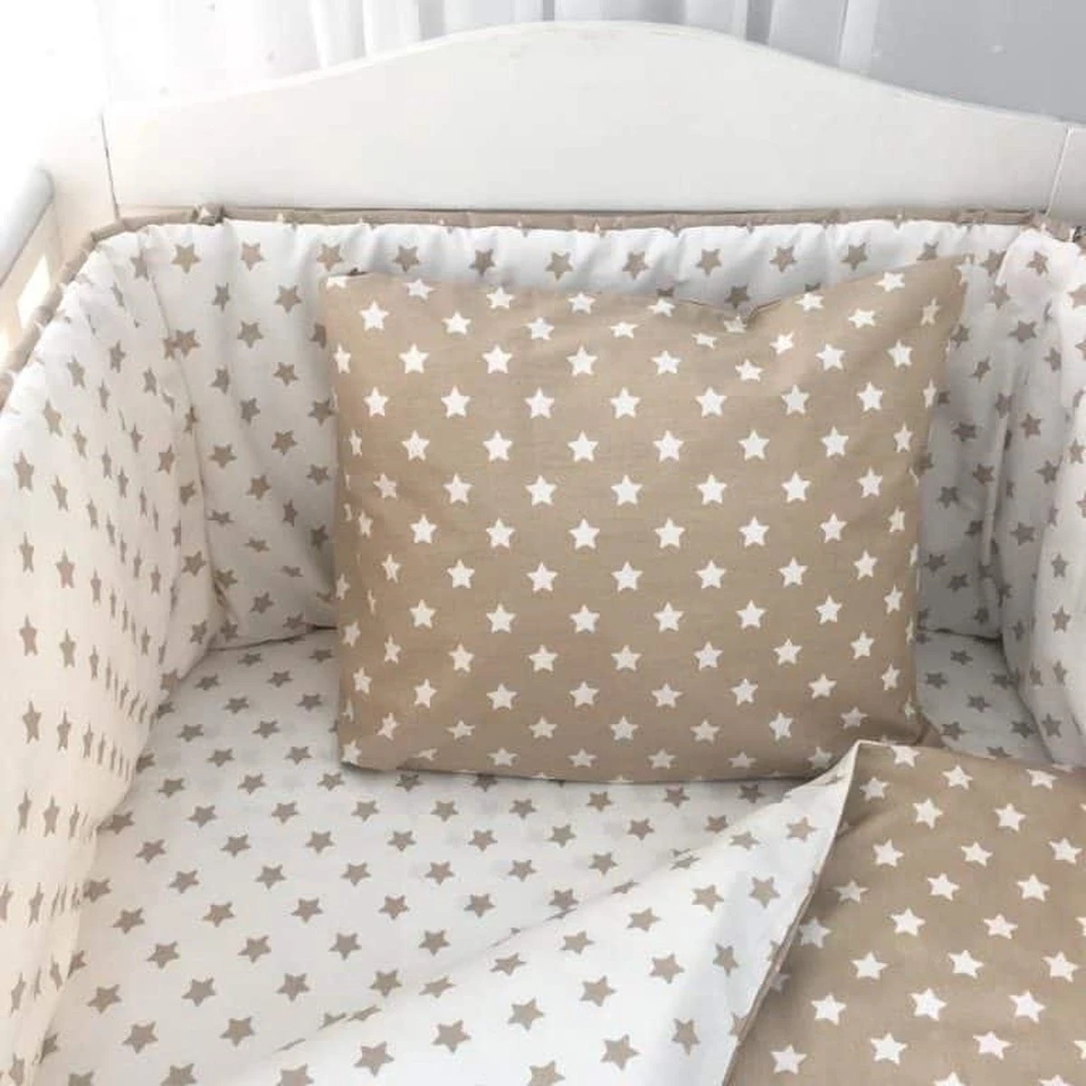 Bedomrander Hollywood Beige - Bedbumper - Afbeelding 3