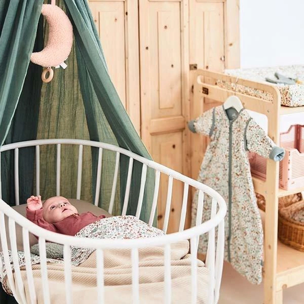 Jollein Baby Laken Wieg 75x100cm Bloom - Afbeelding 15