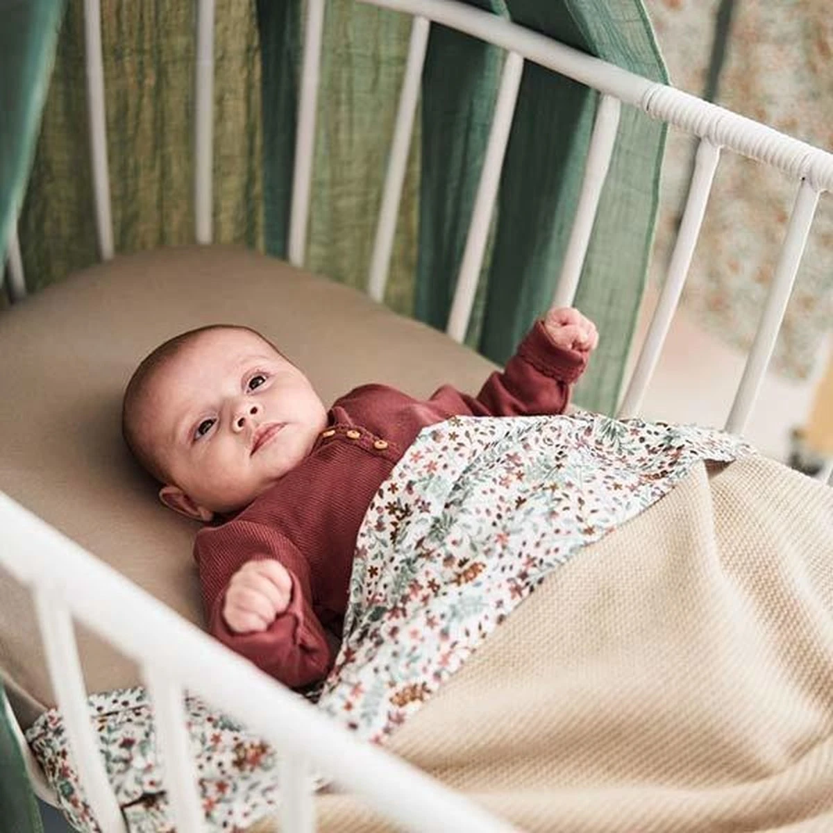 Jollein Baby Laken Wieg 75x100cm Bloom - Afbeelding 16