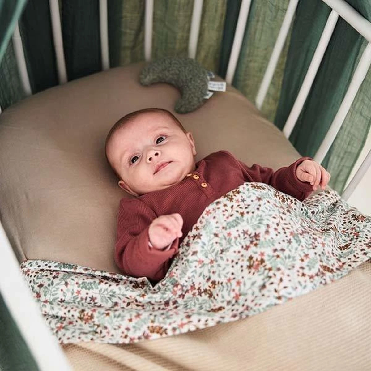 Jollein Baby Laken Wieg 75x100cm Bloom - Afbeelding 17