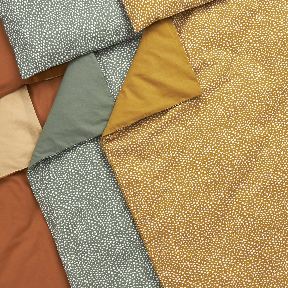 Meyco Dekbedovertrek Ledikant Cheetah/Uni - Forest Green - 100x135cm - Afbeelding 2