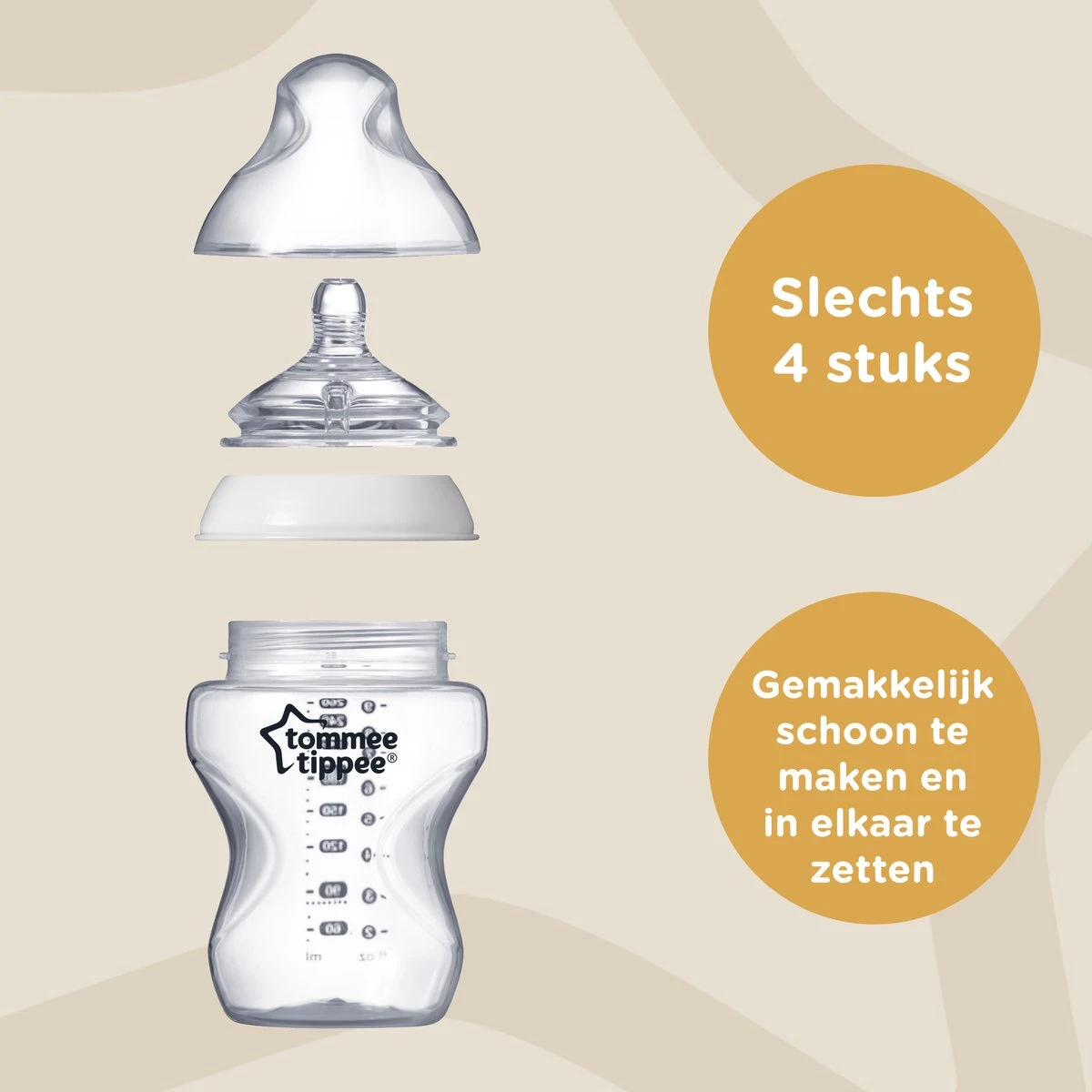 Tommee Tippee Closer To Nature - Zuigflessen - Normale Uitstroomsnelheid - Anti-colic Ventiel - 340 Ml - Verpakking Van 2 Stuks - Groen En Zwart - Afbeelding 4
