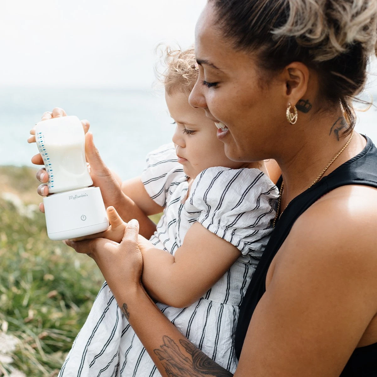 MyBambini's Bottle Warmer Pro™ - Draagbare Baby Flessenwarmer Voor Onderweg - Wit - Geschikt Voor Smalle Hals Flessen Van Dr. Brown's, Difrax, Medela & Nanobebe - Afbeelding 9