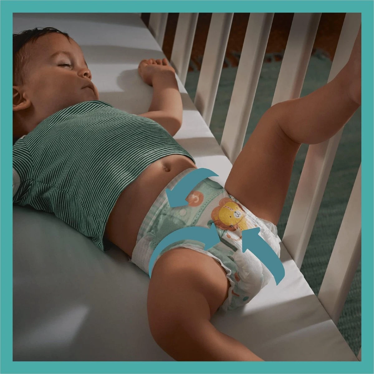 Pampers® Pampers Baby-Dry - Maat 2 (4-8kg) - 34 Luiers - Afbeelding 4