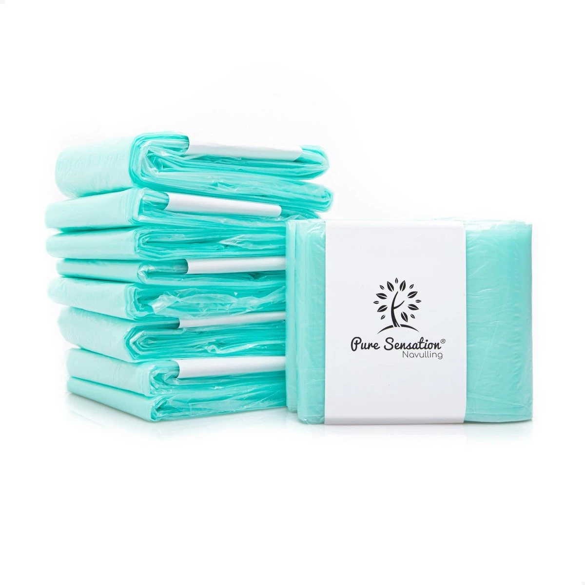 Pure Sensation® Luieremmer Navulling - 8 Stuks - Geschikt Voor Korbell - Inclusief Extra Luier Etui- Navullingen 15/16 Liter - Luieremmer Zakken - Luieremmernavullingen - Luieremmers - Korbell Luieremmer – Luierzakjes Wegwerp - Korbell Navulling - Afbeelding 7