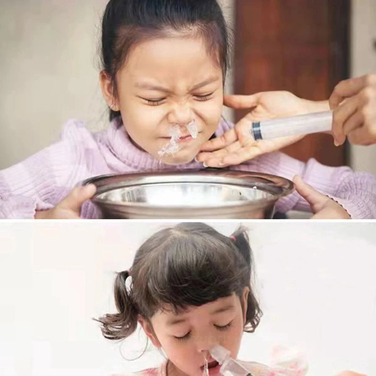 Merkloos Neusreiniger Baby - Neuszuiger - Snotzuiger Baby Verzorging - Neuspompje Baby - Neuspeer - Toetenvegers - Snoetenpoetsers – Baby Neusreiniger - Neusspuit Baby -Neusspuit Voor Baby's - 2 Stuks - Neus Spuit - Afbeelding 2