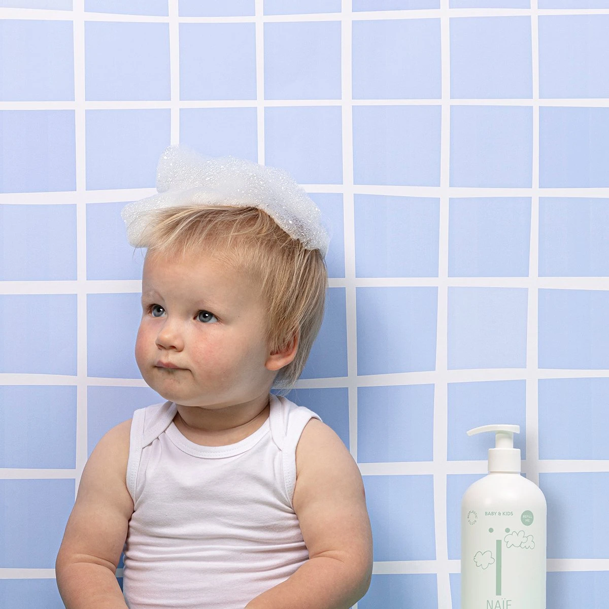 Naïf Reinigende Wasgel - Pompfles En Navulverpakking - Baby's En Kids - Verpakking 2x 500ml - Afbeelding 4