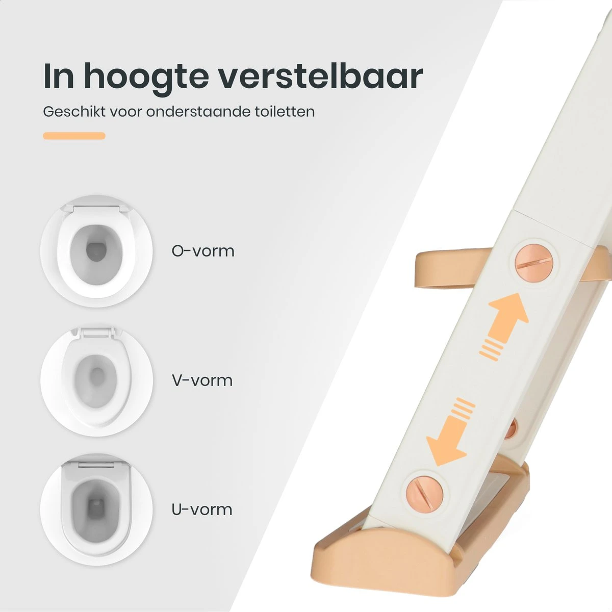 XIORI-SEMS - WC Verkleiner Met Trapje - Toiletverkleiner - Wit Met Goud - Toilettrainer - 2 Tot 7 Jaar - Met Beloningssysteem - Afbeelding 7