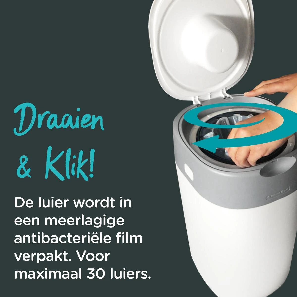 Tommee Tippee Twist & Click Tub Pink - Afbeelding 17