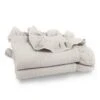 Hydrofiele Doek XL - 120x120 Cm - Ruffle Grijs - Inbakerdoek - Swaddle Doek