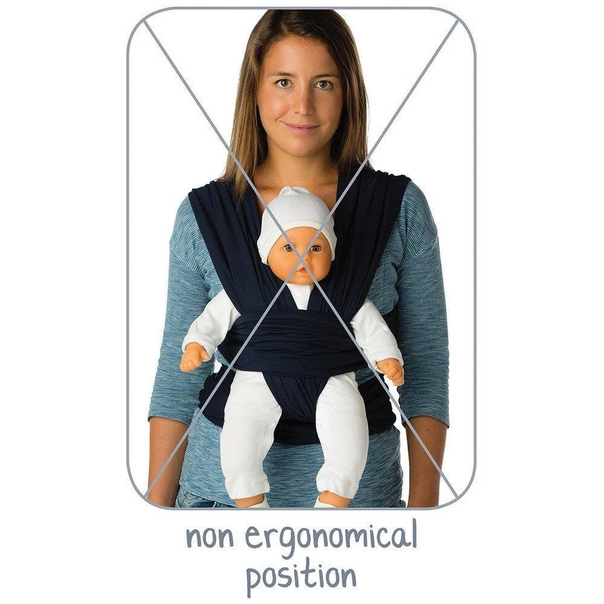 Babylonia Draagdoek - Tricot-Slen - Jeansblauw - Afbeelding 9