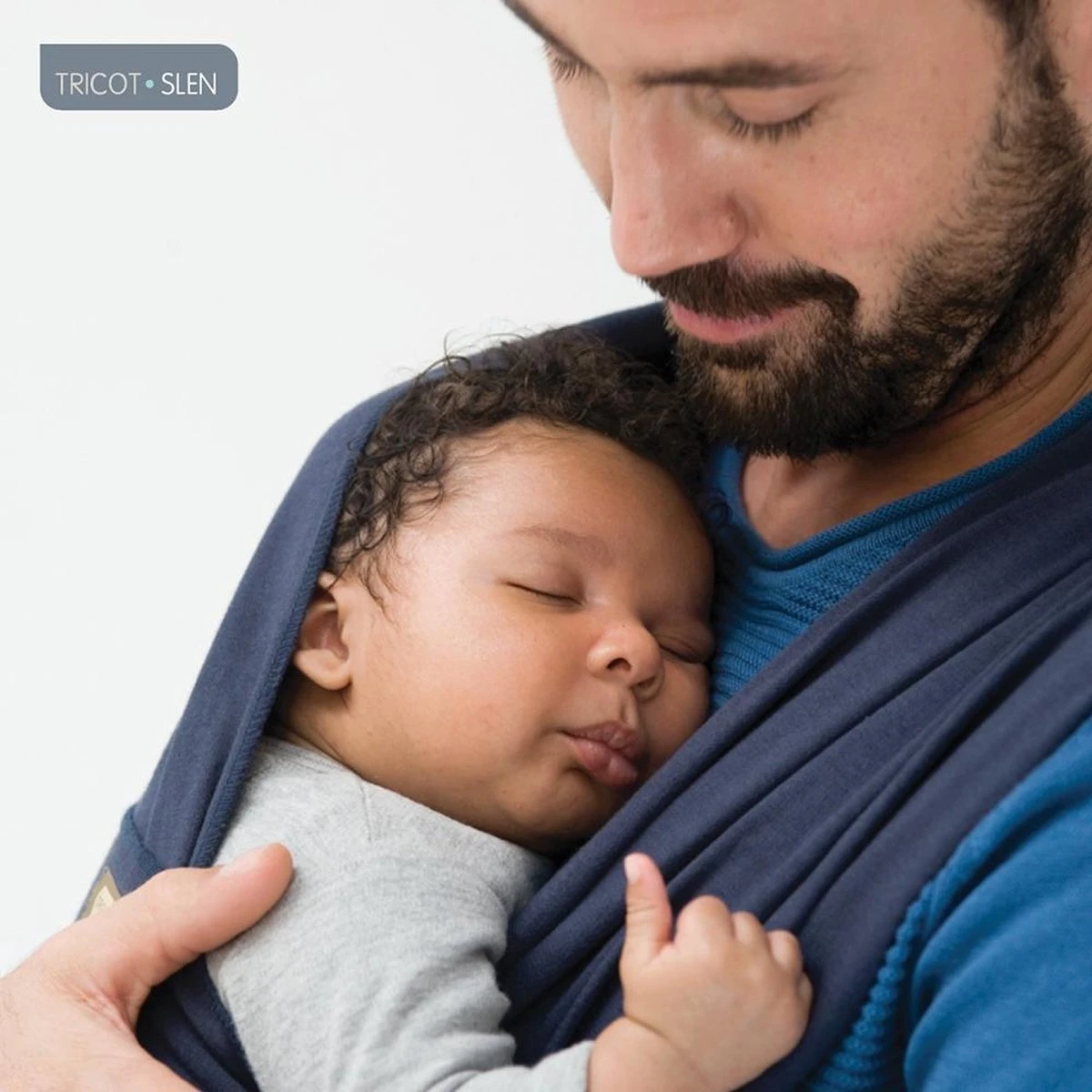 Babylonia Draagdoek - Tricot-Slen - Jeansblauw - Afbeelding 13
