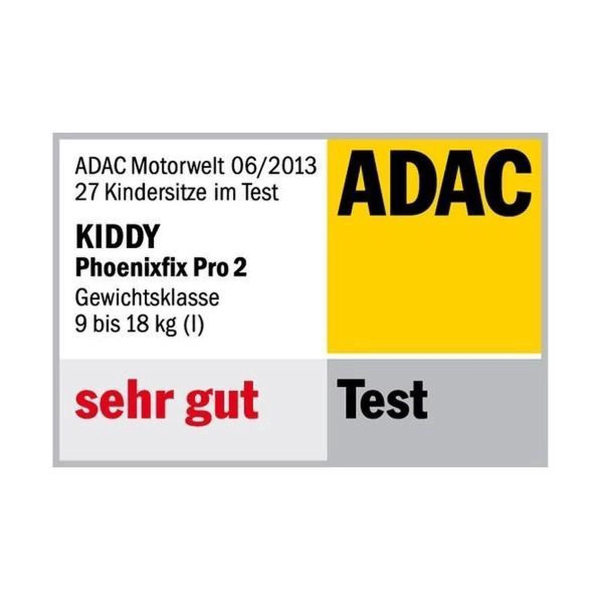 Kiddy Autostoeltje Phoenixfix Pro2 Groep 1 Zwart 41542PF069 - Afbeelding 5