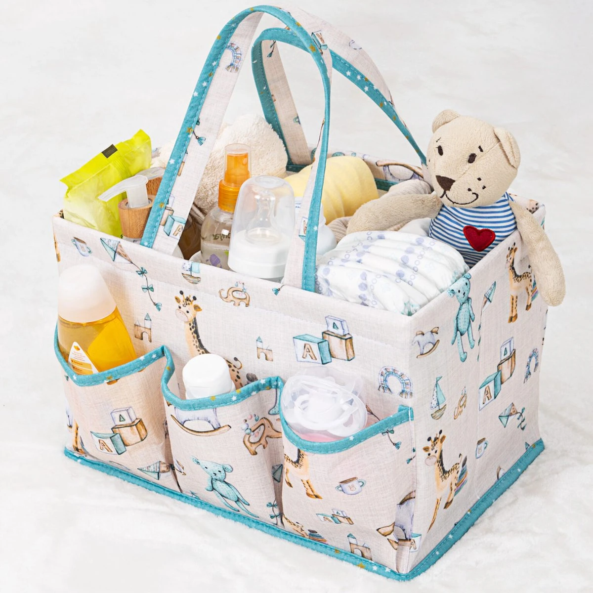 Luiertas Baby - Verzorgingstas - Organizer Luiers - Blauw - Verzorgingstas - Kinderwagen Tas - Mommy Bag - Buggy Tas - Diaper Bag - Baby Born Accesoires - Afbeelding 2