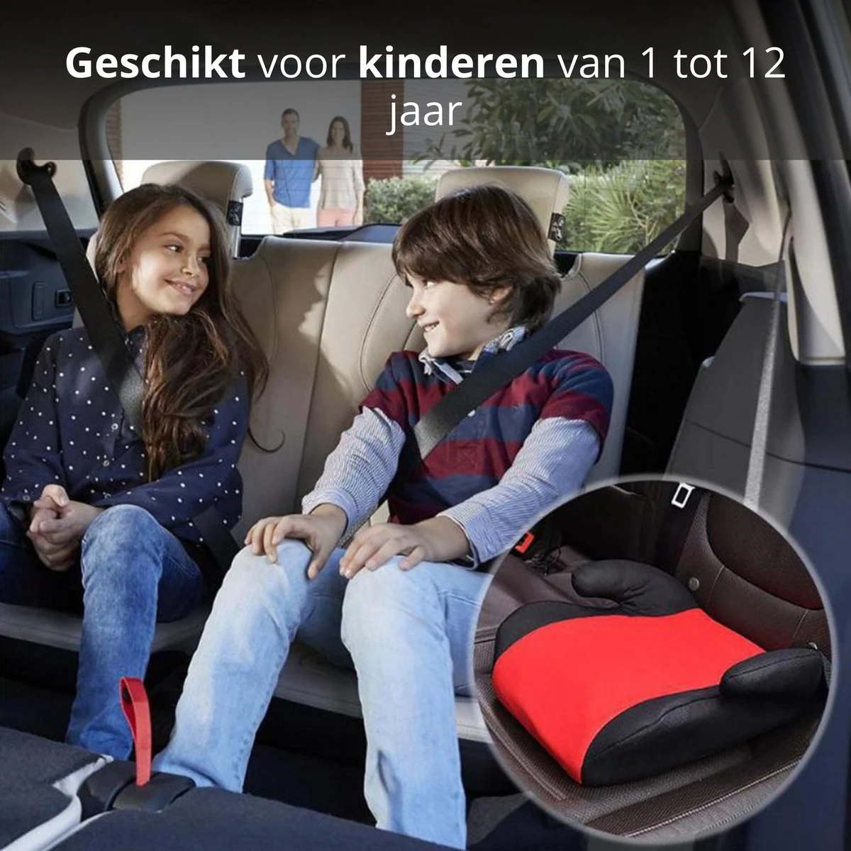 Vianza Zitverhoger Auto Incl. Gordelbeschermer - Kinderzitje Auto - Afbeelding 7