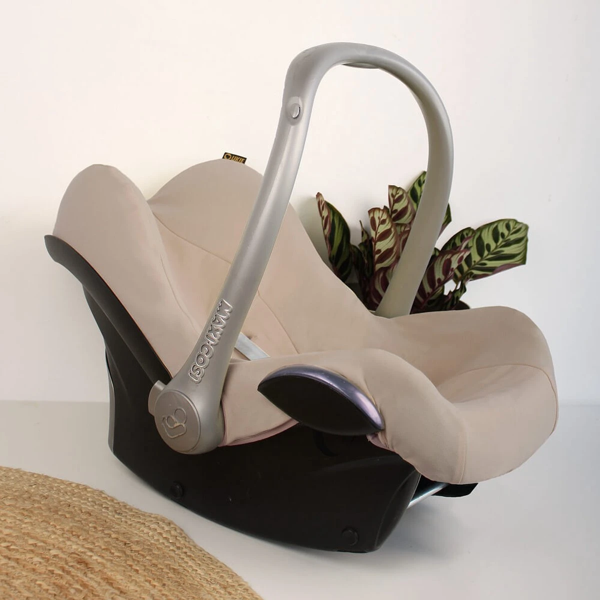 Ukje Maxi Cosi Hoes - Geschikt Voor Maxi Cosi Cabriofix Pebble Citi - Hoes - Autostoelhoes Groep 0 - Zomerhoes - Perfect Fit - Zand - Afbeelding 2