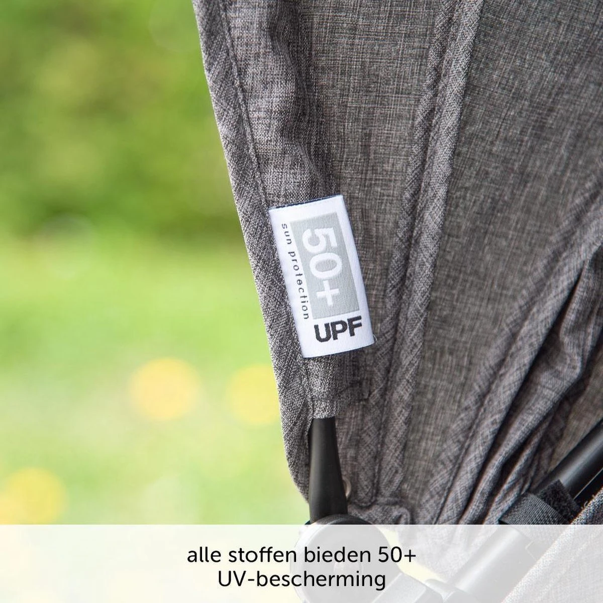 ABC Design Duo Kinderwagen Twin Circle Line - Inclusief Regenhoes - Woven Graphite - Afbeelding 6