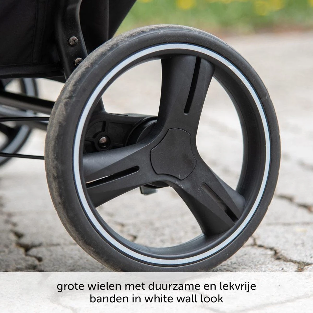 ABC Design Duo Kinderwagen Twin Circle Line - Inclusief Regenhoes - Woven Graphite - Afbeelding 11