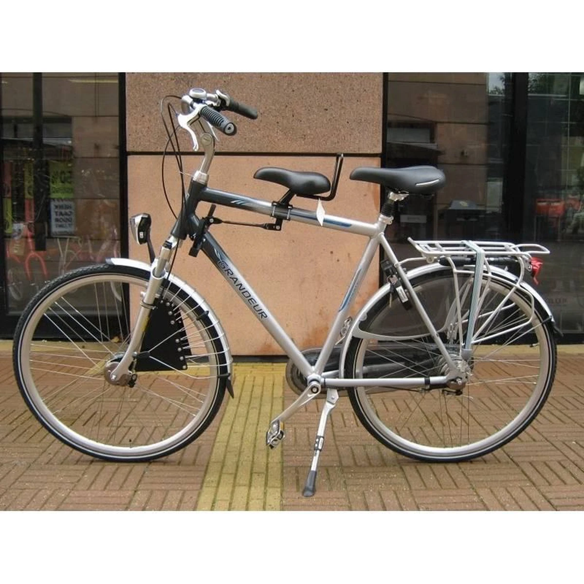 Velo Zadel Op Stang Model 2 - Voor Herenfiets - Met 2 Dunne Stangen - Afbeelding 5