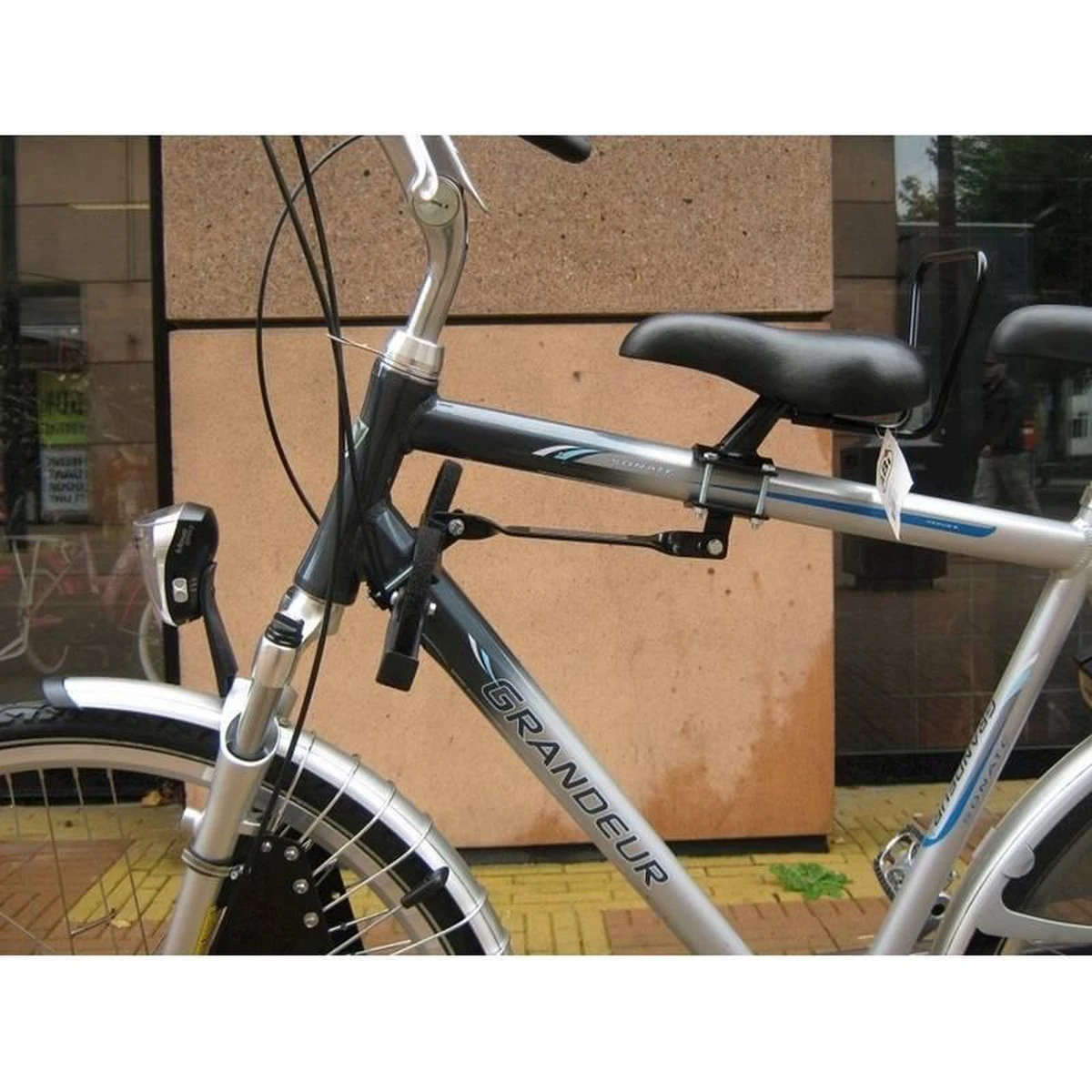Velo Zadel Op Stang Model 2 - Voor Herenfiets - Met 2 Dunne Stangen - Afbeelding 6
