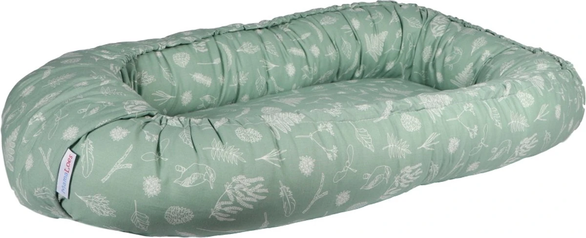 MamaLoes Botanical Stone Green Babynest
