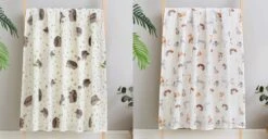 Set Van 2 | Hydrofiele Doeken XL - 120x120 Cm - Inbakerdoek - Egels - Swaddle Doek Groot - Hydrofiele Luier