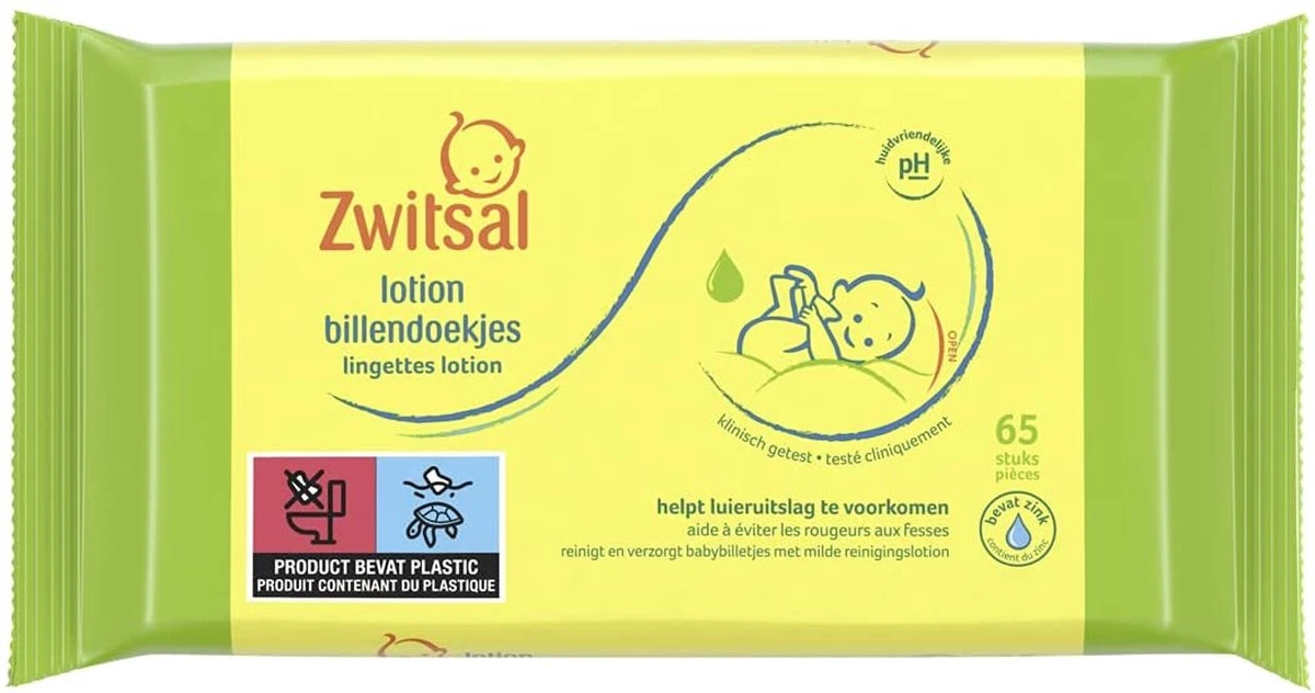 Zwitsal Baby Billendoekjes Lotion (30 X 65 Wipes), Voor Alle Huidtypes, 1950 Doekjes - Voordeelverpakking - Afbeelding 6