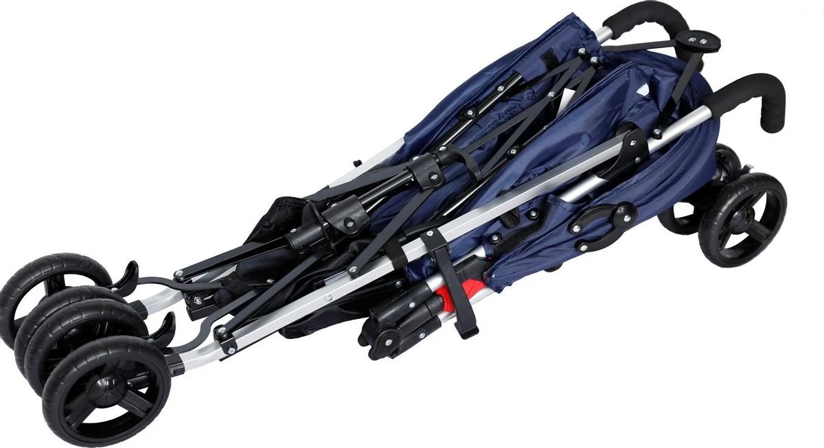 X Adventure Buggy Brava - Plooibuggy - Lichtgewicht - 4 Standen - Navy - Afbeelding 6