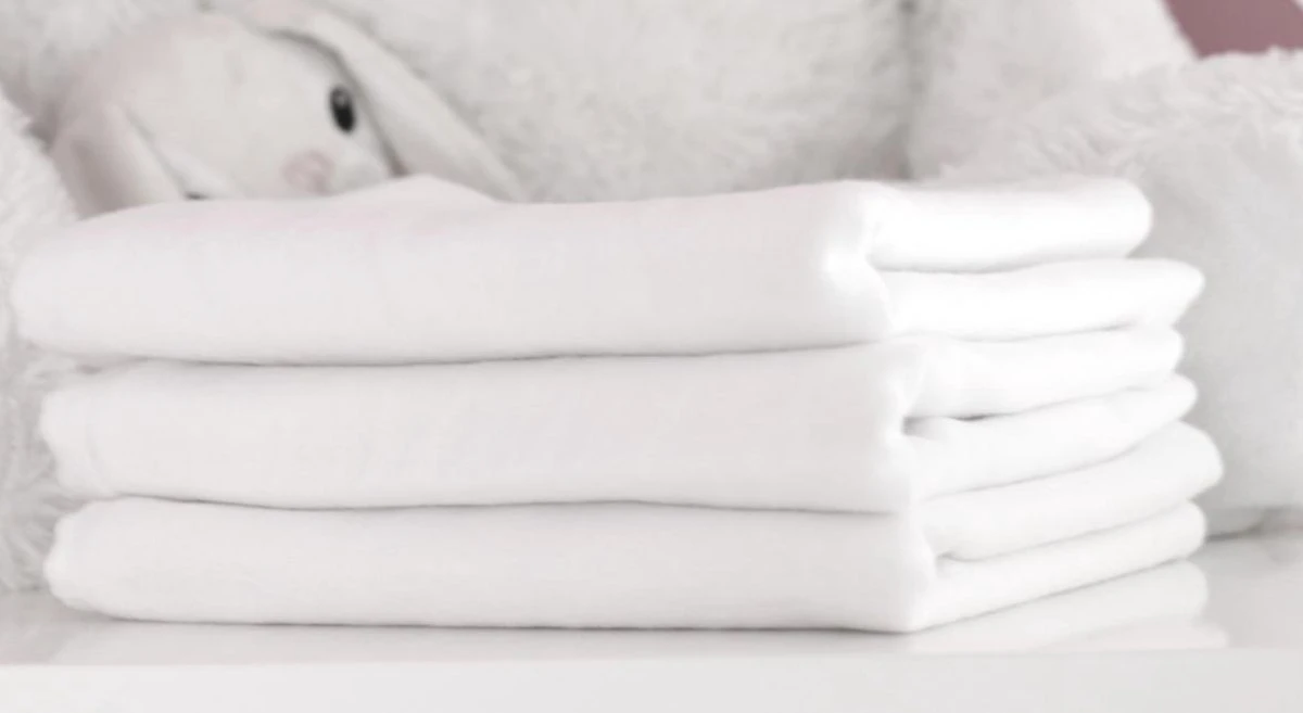 Flanellen Luiers - 3 Pack - 80cm X 80cm - Wit - FENSILO - Afbeelding 7