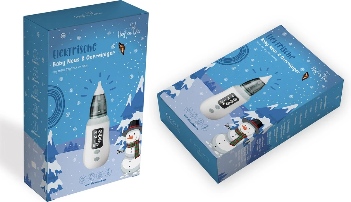 Hoy En Dia® Neusreiniger Baby Snoetenpoetsers - Neuspeer Met USB - Elektrische Neuszuiger En Oorreiniger - Afbeelding 8