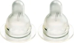 Difrax Flessenspeen Natural - Maat Large - 2 Stuks