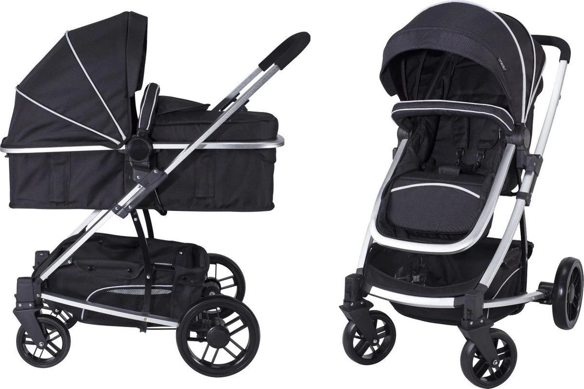 Bebies First Combi Kinderwagen Traffic - Zwart