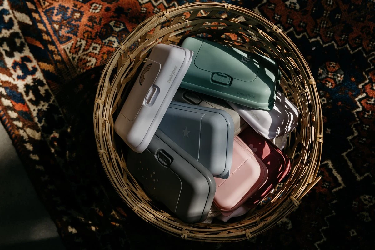 Funkybox - Billendoekjes Doosje - To Go - Grey - Little Stars - Afbeelding 12