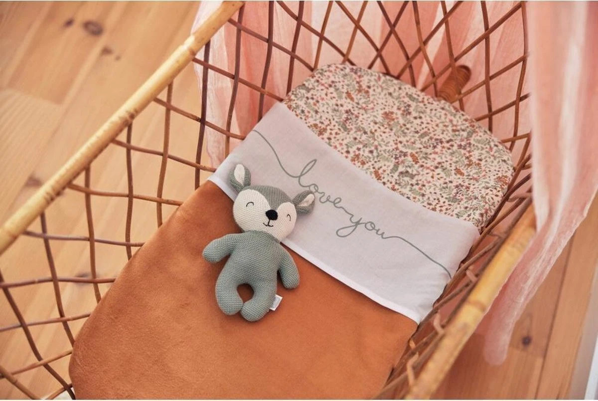 Jollein Baby Hoeslaken Boxmatras Jersey 75x95cm - Bloom - Afbeelding 3